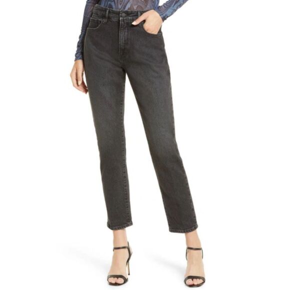 Good American GCTP602BT Women's Size 31 Black Good Classic Ankle Slim Jeans NWT - Picture 1 of 9